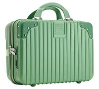 ASerZenith Maleta de Viaje, Maleta con Ruedas Liviana de 14 Pulgadas, partición Multifuncional, Caja de contraseña para Estudiantes Femeninas, Maleta con Ruedas de Viaje rígida, Duradera (C)