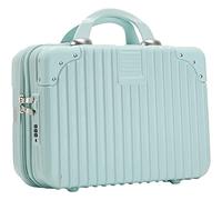 ASerZenith Maleta de Viaje, Maleta con Ruedas Liviana de 14 Pulgadas, partición Multifuncional, Caja de contraseña para Estudiantes Femeninas, Maleta con Ruedas de Viaje rígida, Duradera (D)