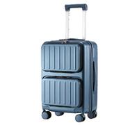 ASerZenith Maleta Universal con Ruedas silenciosas, Caja Engrosada con Esquinas Redondeadas, Maleta de Estructura compuesta de 3 Capas para Viajes de Negocios (Azul océano 20 Pulgadas)