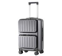 ASerZenith Maleta Universal con Ruedas silenciosas, Caja Engrosada con Esquinas Redondeadas, Maleta de Estructura compuesta de 3 Capas para Viajes de Negocios (Gris Oscuro 25 Pulgadas)