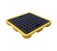 ASerZenith Palet De Contención De Derrames, Bandeja De Polietileno para Cubos De Pintura, Plataforma De Envío Desmontable A Prueba De Fugas para Almacenamiento En Garaje I(680X680X100Mm)