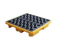 ASerZenith Palet De Contención De Derrames, Bandeja De Polietileno para Cubos De Pintura, Plataforma De Envío Desmontable A Prueba De Fugas para Almacenamiento En Garaje I(850X850X155Mm)