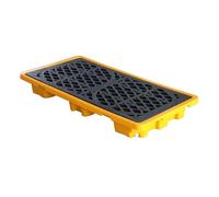 ASerZenith Palet De Contención De Derrames, Bandeja De Polietileno para Cubos De Pintura, Plataforma De Envío Desmontable A Prueba De Fugas para Almacenamiento En Garaje I(1300X680X150Mm)