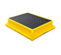 ASerZenith Palet De Contención De Derrames, Bandeja De Polietileno para Cubos De Pintura, Plataforma De Envío Desmontable A Prueba De Fugas para Almacenamiento En Garaje I(530X410X120Mm)