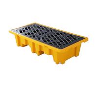 ASerZenith Palet De Contención De Derrames, Bandeja De Polietileno para Cubos De Pintura, Plataforma De Envío Desmontable A Prueba De Fugas para Almacenamiento En Garaje I(1300X680X300Mm)