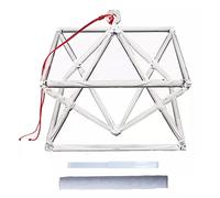 ASerZenith Pirámide cantora Merkaba de Cristal de Cuarzo Transparente para sanación Sonora, meditación y oración con Dos Tipos de Cuenco Cantor de Cristal, Regalo para Ora(7 Pulgadas)