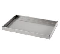 ASerZenith Plataforma Antiderrames para Bidones, Bandeja Estanca De Acero Inoxidable, Bandeja Rectangular para Drenaje De Aceite, Bandeja De Drenaje para Cocina, Fábrica,(31,50 X 23,62 X 1,97)