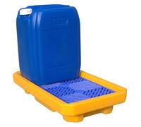 ASerZenith Plataforma Antiderrames para Bidones, Plataforma De Contención De Derrames, Plataforma Antideslizante para Almacenamiento, Bandeja A Prueba De Fugas para Almace(26,57 X 14,76 X 4,72)