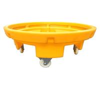 ASerZenith Plataforma Antiderrames para Bidones, Plataforma De Contención De Derrames, Plataforma Antiderrames De Polietileno Amarillo Y Negro, Plataforma Modular con Reji(32,52 X 12,99)