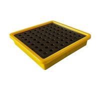 ASerZenith Plataforma Antiderrames, Plataforma De Contención De Derrames con Salida De Drenaje, Tarimas Modulares Apilables para Evitar Derrames, Bandeja Modular para Cubo(340 X 340 X 65 Mm)