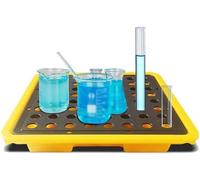 ASerZenith Plataforma De Contención De Derrames Industriales, Plataforma Modular De Contención De Derrames, Plataforma De Plástico Antifugas para Uso Industrial.(Amarillo-120X120X10Cm)