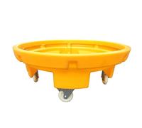 ASerZenith Plataforma De Contención De Derrames, Plataforma De Polietileno Amarillo Y Negro, Plataforma Modular con Rejilla Superior Plana, Bandeja A Prueba De Fugas para(32,52 X 12,99)