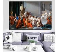 Asesinato de Julio César, Roma, lienzo, pinturas al óleo, arte mural clásico romano, carteles e impresiones, imagen para decoración de habitación, 60 x 85 cm, sin marco