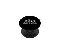 Asesinato En Progreso Grupo Cuervo Negro Humor Oscuro Cuervo PopSockets PopGrip Adhesivo