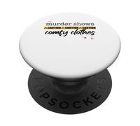 Asesinato Muestra Ropa CÓMODA Cinta de precaución para fanáticos del Crimen Verdadero Meme PopSockets PopGrip Adhesivo