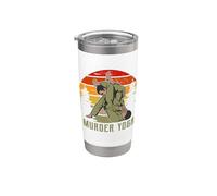 Asesinato Yoga BJJ MMA Jujitsu Jiu Jitsu Vaso térmico de acero inoxidable de doble pared