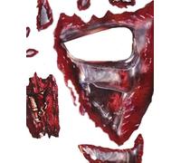 ASESINO Cyborg Cara Tatuaje Transfer Kit - Instante Pintura facial - Perfecto Halloween Accesorio de disfraz