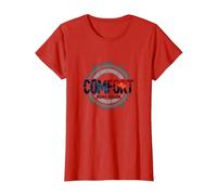Asesino de la Zona de Confort: Motivacional audaz Camiseta, Mujer, Rojo, L