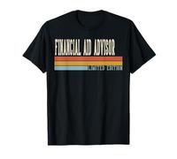 Asesor de Ayuda financiera Semana Retro Vintage Regreso a la Escuela Día Camiseta
