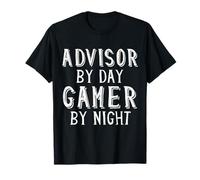 Asesor De Día Jugador De Noche Asesor Financiero Académico Camiseta