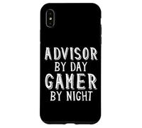 Asesor De Día Jugador De Noche Asesor Financiero Académico Carcasa para iPhone XS MAX