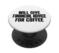 Asesor financiero, Divertido Asesoramiento financiero para café PopSockets PopGrip Adhesivo