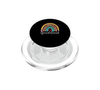 Asesor jurídico Rainbow Leopard Legal Justice legítima PopSockets PopGrip para MagSafe
