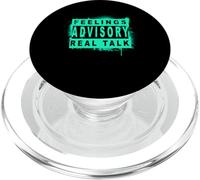 Asesoramiento de Sentimientos de Agua Verde Azulado Claro - Real Talk Teal Aqua PopSockets PopGrip para MagSafe
