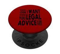 Asesoramiento Legal Gratuito - Abogado Estudiante de Derecho PopSockets PopGrip Adhesivo