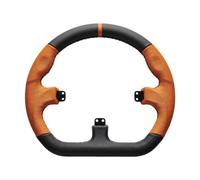 Asetek Racing Closed D Orange Leather Rim - Anillo para caja de botones