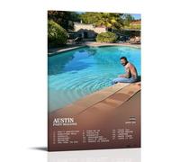 ASEUIYQWEH AUSTIN POST MALONE - Póster decorativo para pared, diseño vintage, 40 x 60 cm, estilo marco