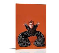 ASEUIYQWEH David Bowie - Póster decorativo para pared, diseño vintage, 40 x 60 cm, estilo marco