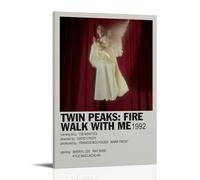 ASEUIYQWEH Póster de Twin Peaks Fire Walk with Me para pared, hermoso diseño de póster de portada, decoración vintage, 50 x 75 cm, estilo marco