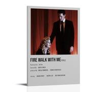 ASEUIYQWEH Póster de Twin Peaks Fire Walk with Me para pared, hermoso diseño de póster de portada, decoración vintage, 60 x 90 cm, estilo marco