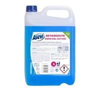 Asevi Detergente Líquido para Lavadora Gel Activo - Detergente para Ropa Blanca y de Color con Fórmula Concentrada - Aporta Blancura Deslumbrante y Luminosidad - Ideal para Ropa Blanca - 92 Lavados