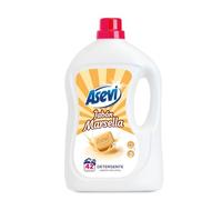 Asevi Detergente Líquido para Lavadora Marsella - Detergente para Ropa Blanca y de Color con Fórmula Concentrada - Jabón Natural de Marsella para una Ropa Limpia y Cuidada - 44 Lavados