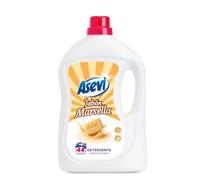Asevi Detergente Líquido para Lavadora Marsella - Detergente para Ropa Blanca y de Color con Fórmula Concentrada - Jabón Natural de Marsella - 44 Lavados