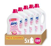 Asevi Detergente Líquido para Lavadora Rosa Mosqueta - Detergente para Ropa Blanca y de Color con Fórmula Concentrada - Jabón de Rosa Mosqueta para una Ropa Limpia y Suave - Pack 5-200 Lavados