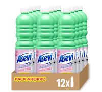 Asevi - Fregasuelos Mascotas Concentrado con Tecnología Patentada contra el Mal Olor | Limpiasuelos Perfumado con PH Neutro para Todo Tipo de Suelos - 12 Botellas x 1 Litro