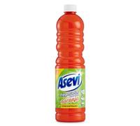 Asevi Fregasuelos Perfumado Naranja - Friegasuelos Concentrado Aroma Cítrico - Limpieza, Brillo e Higiene - Limpiasuelos pH Neutro Todo Tipo de Suelos, Incluso Superficies Delicadas - Envase 900 ml
