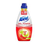 Asevi Gel Lavavajillas para Máquina Max Power - Detergente Lavaplatos Todo en 1 - Lavavajillas Líquido Gran Poder Desengrasante - Brillo sin Manchas - Protección Antical - Frescor Cítrico
