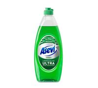 Asevi Lavavajillas Líquido a Mano Ultra Green - Detergente Lavaplatos Manual Superconcentrado - Poder Desengrasante Avanzado - Fácil Aclarado - Suave con las Manos - Perfume Cítrico - 650 ml