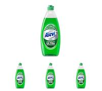 Asevi Lavavajillas Líquido a Mano Ultra Green - Detergente Lavaplatos Manual Superconcentrado - Poder Desengrasante Avanzado - Fácil Aclarado - Suave con las Manos - Perfume Cítrico - 650 ml