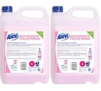 Asevi Profesional Suavizante Hipoalergénico Talco Rosa Concentrado - para Lavadora y Pieles Sensibles - Todos los Tejidos - Dermatológicamente Testado - 5 Litros - 217 Lavados (Paquete de 2)