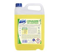 Asevi Vinagre de Limpieza con Detergente 5L - Limpiador Multiusos Profesional con Aroma Limón - Elimina Cal, Grasa y Suciedad - Apto para Cocina, Baño, Suelos y Cristales