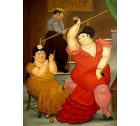ASEXCE OLGNBY Fernando Botero Carteles y Grabados Arte de Pared Moderno Mujer Gorda Bailarina Retrato Lienzo Pintura Cuadros Estéticos para la Decoración del Hogar 50x70cmx1 Sin marco