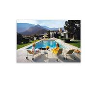 ASEXCE OLGNBY Slim Aarons Fotografía Carteles y Grabados Arte de Pared Moderno Piscina Lienzo Pintura Cuadros Estéticos para la Decoración del Hogar 50x70cmx1 Sin marco