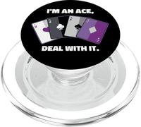 Asexual I'm an Ace, Deal with It Asexual Pride PopSockets PopGrip para MagSafe