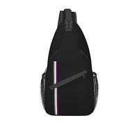 Asexual Pride Flag LGBTQ Sling Bag Senderismo Mochila de Hombro Crossbody Mochila de Viaje Paquete de Pecho para Hombres y Mujeres