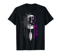 Asexual Pride luna cristales plumas colgantes Camiseta
